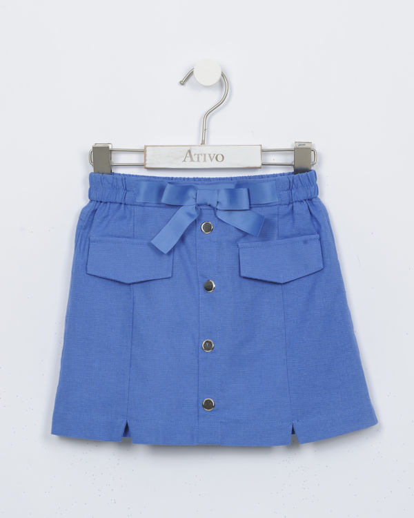 Picture of ND-7043- GIRLS CASUAL / SMART SKIRT IN COTTON